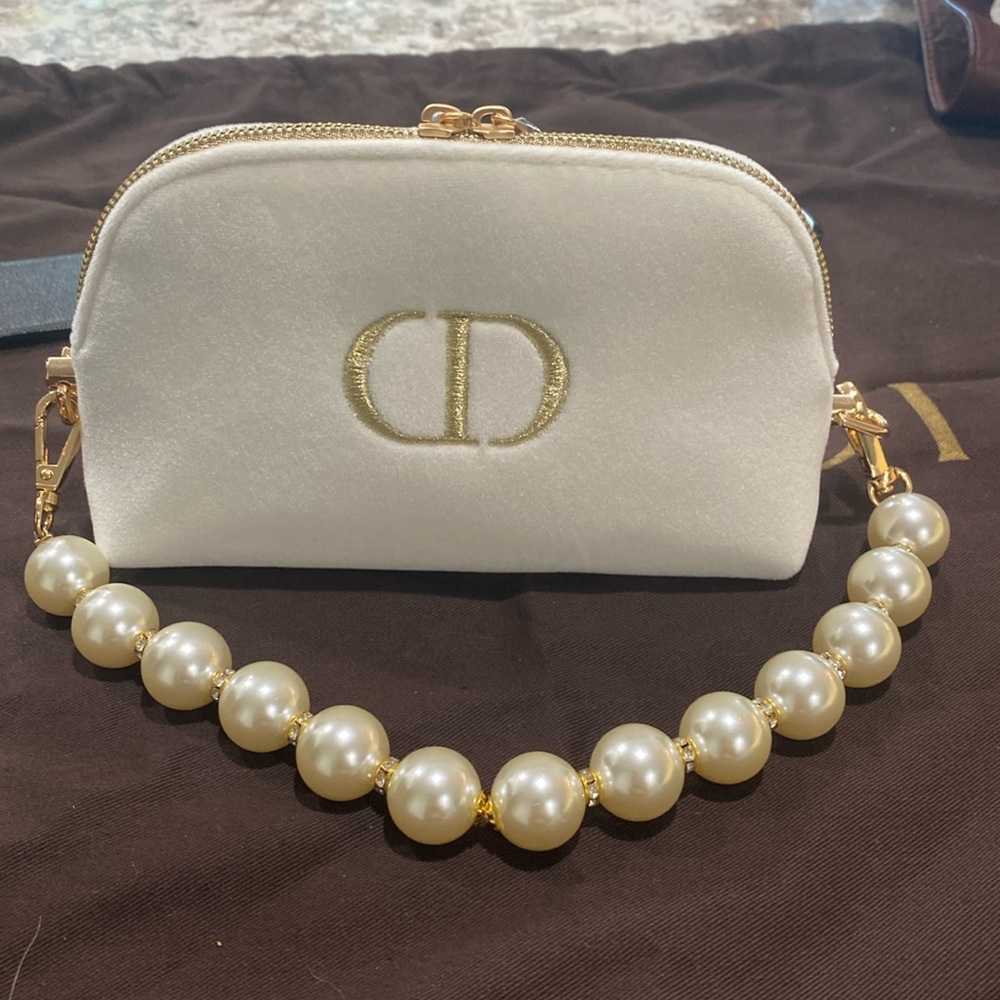 Christian Dior makeup bag